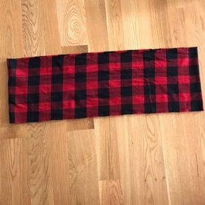 Quagga Men’s tartan plaid red black flannel scarf